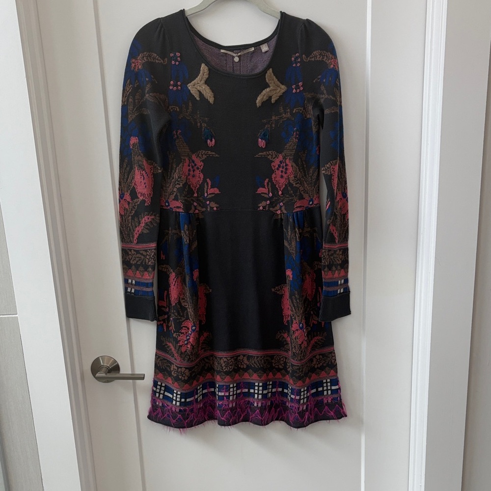 Anthropologie Knitted and Knotted Unique Knit Dress